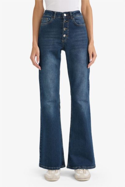 Mia Flare Fit Medium Waist Long Jeans