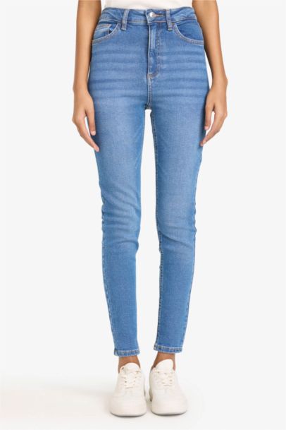 Skinny Fit High Waist Ankle Length Jeans