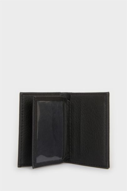 Man Faux Leather Wallet