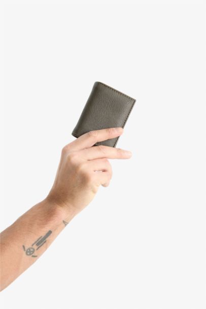 Man Faux Leather Wallet