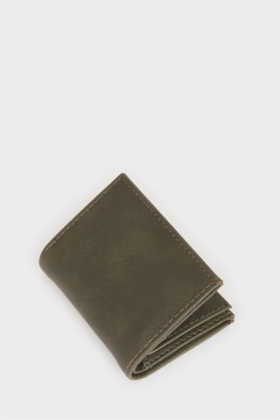 Man Faux Leather Wallet