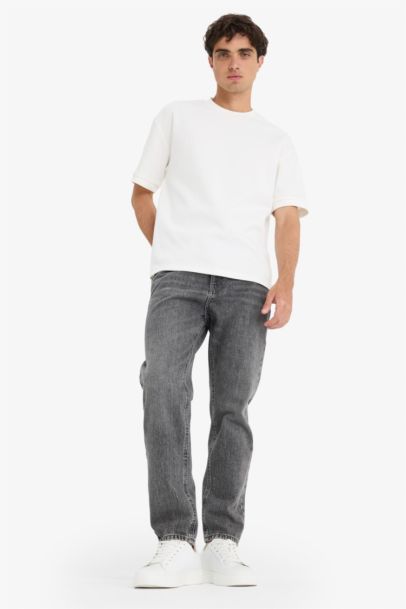 %100 Pamuk 90's Slim Fit Dar Kalıp Yüksek Bel Dar Paça Jean Pantolon