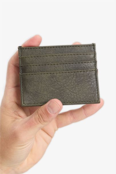 Erkek Suni Deri Kartlık