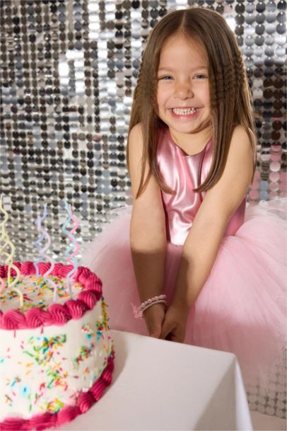 Le Mabelle x DeFacto Askılı Tütü Etekli Elbise Kız Bebek