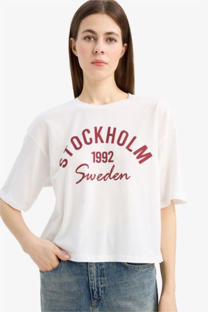 Boxy Fit Crew Neck T-Shirt