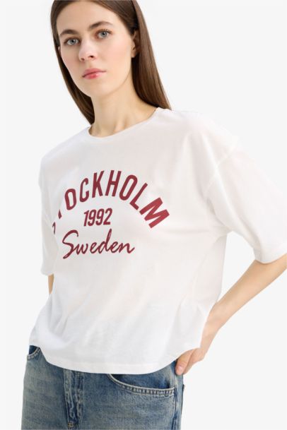 Boxy Fit Crew Neck T-Shirt