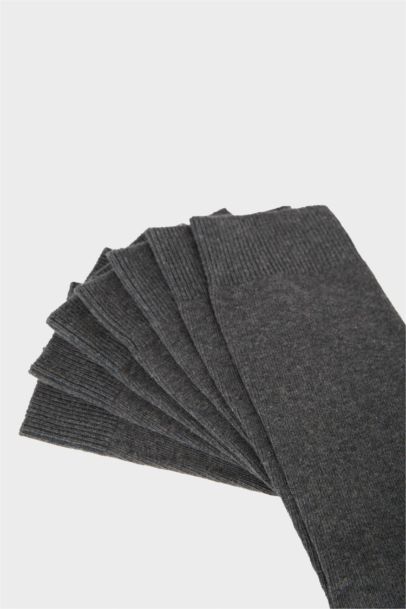 Erkek 7'li Pamuklu Uzun Çorap