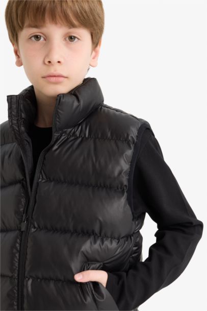 Boy Zippered Waterproof Puffer Vest