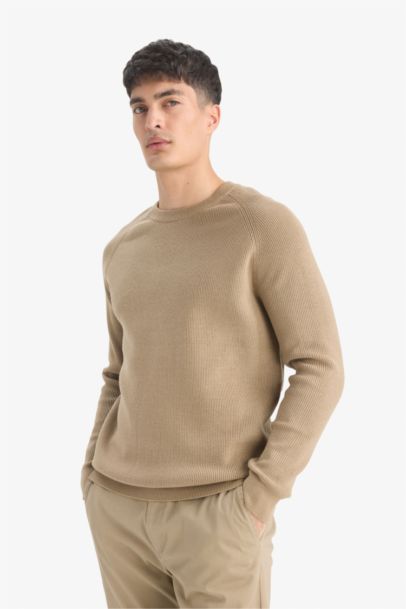 Pull en  tricot à col rond Coupe standard