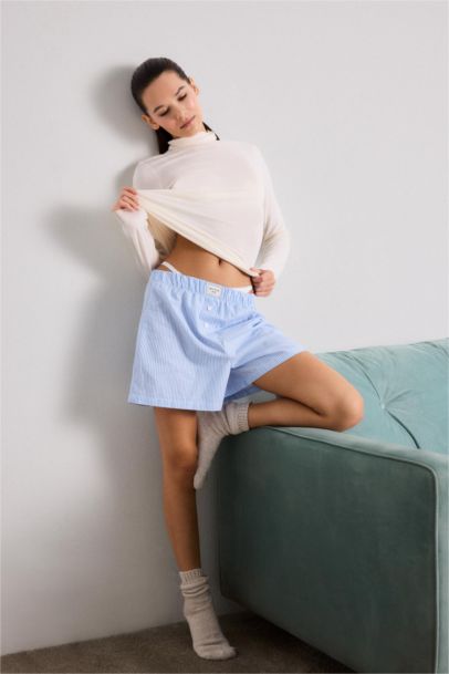 توب بيجاما كشمير ناعم محكم كم طويل من Fall in Love