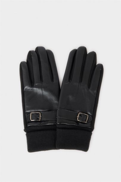 Kadın Suni Deri Eldiven