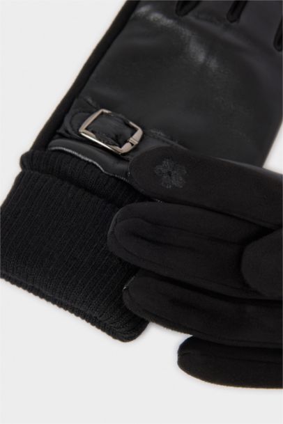 Kadın Suni Deri Eldiven