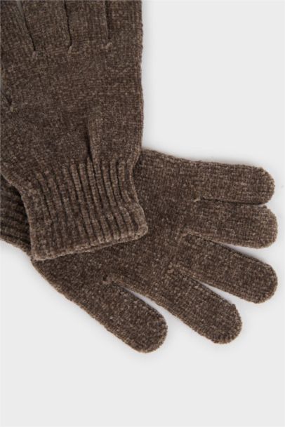Woman chenille Gloves