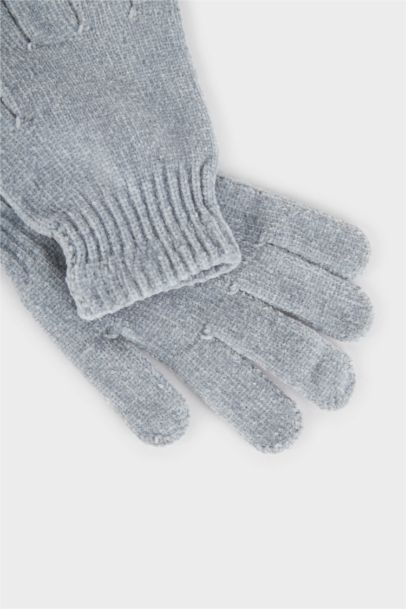 Woman Chenille Gloves