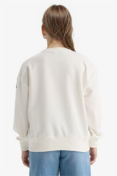 Oversize Fit NBA Licensed Crew Neck Sweatshirt