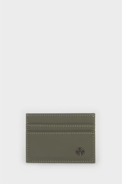 Man Faux Leather Business Card Wallet