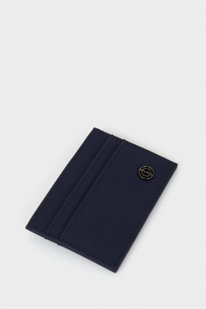 Man Faux Leather Card Holder