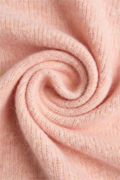 Wool Blend Turtleneck Oversize Fit Knit Pullover