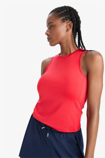 DeFactoFit Slim Fit Crew Neck Sports Tank Top