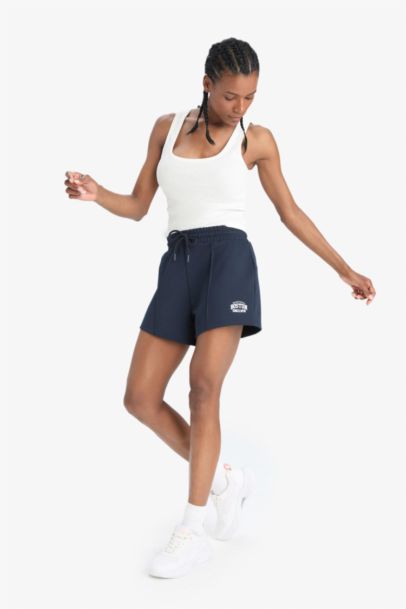 DeFactoFit Flexible Waist White Sports Shorts