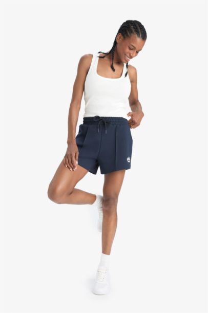 DeFactoFit Flexible Waist White Sports Shorts