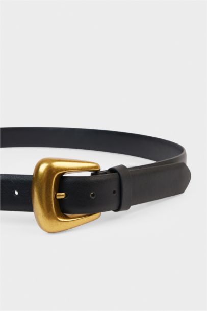Woman Faux Leather Belt
