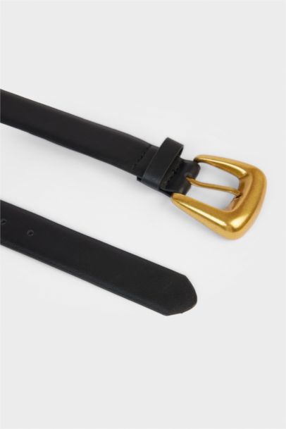 Woman Faux Leather Belt