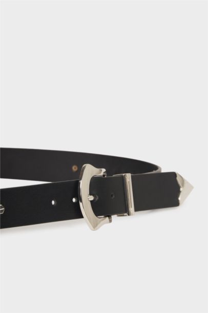 Woman Faux Leather Belt