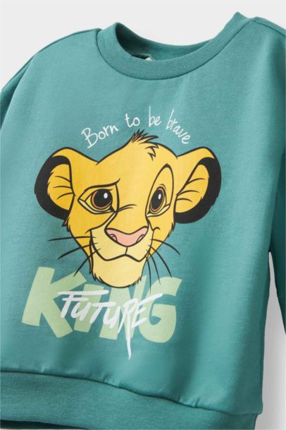 Disney Lion King Bisiklet Yaka Sweatshirt Erkek Bebek