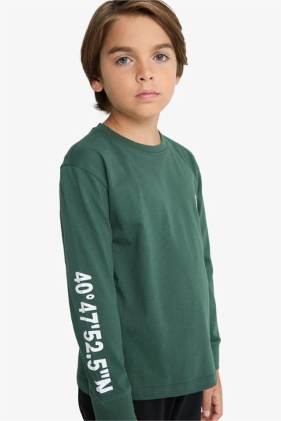 Pijama Takımı Baskılı Uzun Kollu Üst Uzun Alt Erkek Çocuk