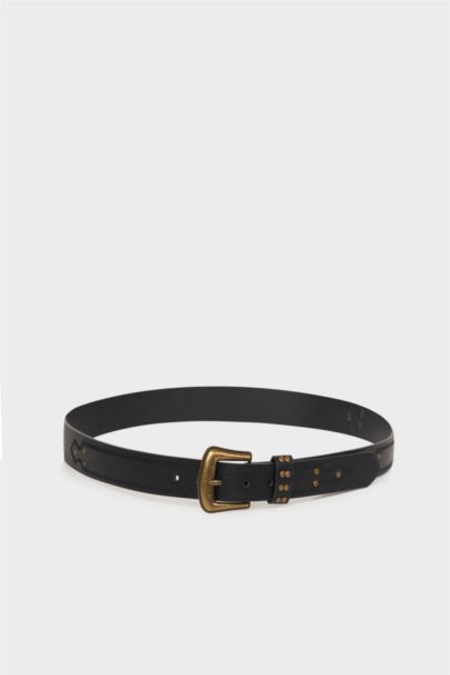 Woman Faux Leather Belt