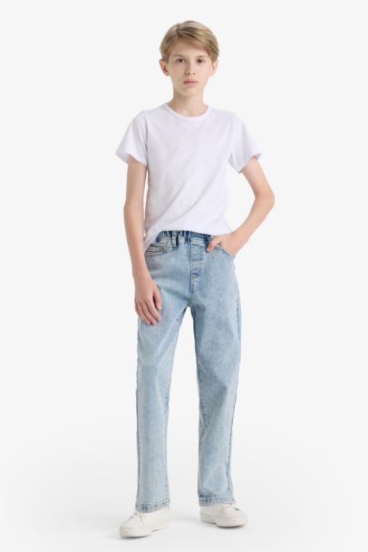 Boy Balloon Fit Straight Leg Jeans