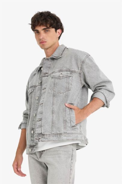 جاكيت جينز اوفر سايز