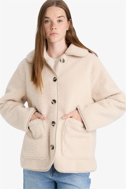 Regular Fit Fur Faux Fur