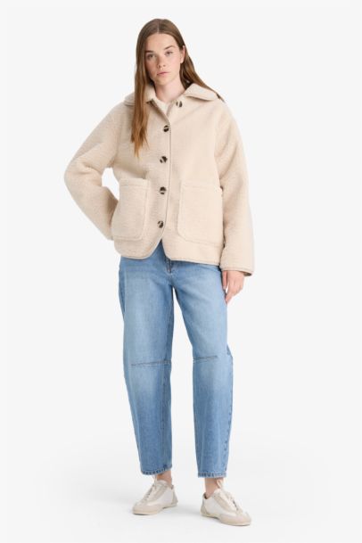 Regular Fit Fur Faux Fur