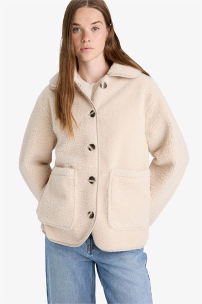 Regular Fit Fur Faux Fur