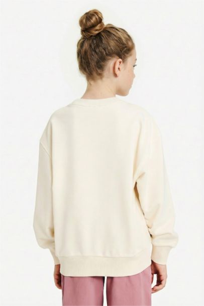 NBA Oversize Geniş Kalıp Bisiklet Yaka Sweatshirt Kız Çocuk