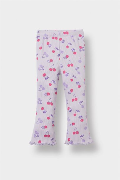 Girl Patterned Camisole T-Shirt Leggings 2 Piece Set