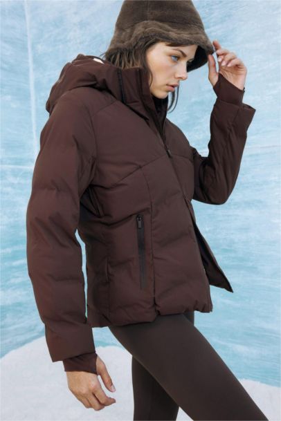 Waterproof Regular Fit Hooded Ski Jacket