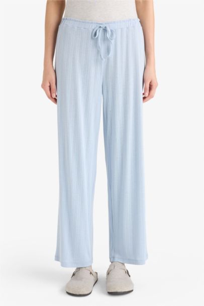 Regular Fit Elastic Waist Pajama Pants