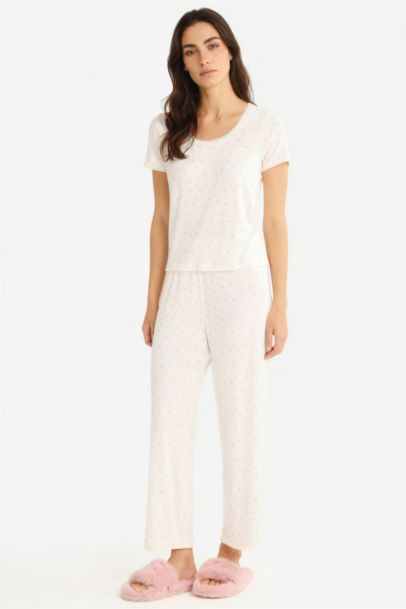 Fall in Love Regular Fit Short Sleeve 2 Piece Set