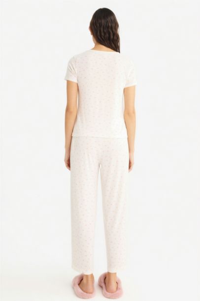 Fall in Love Regular Fit Short Sleeve 2 Piece Set