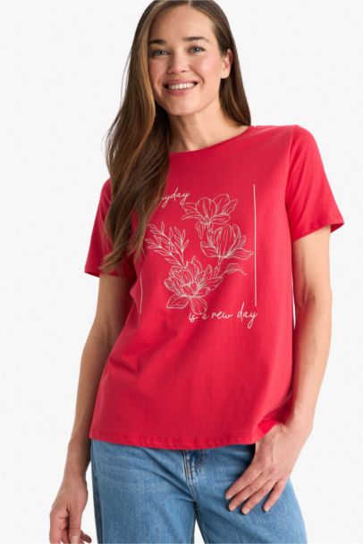 تيشيرت نص ردن قصة عادية بياخة مستديرة