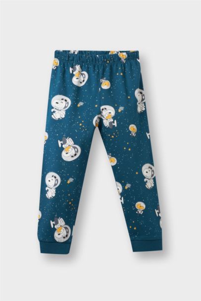 Erkek Bebek Snoopy Pijama Takımı Uzun Kollu Penye Üst Uzun Alt