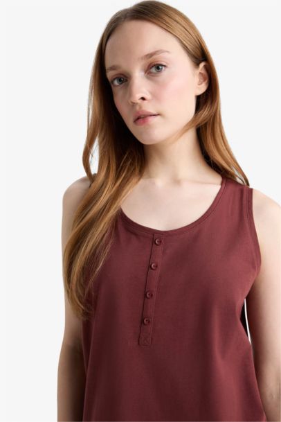 Regular Fit Crew Neck Tank Top