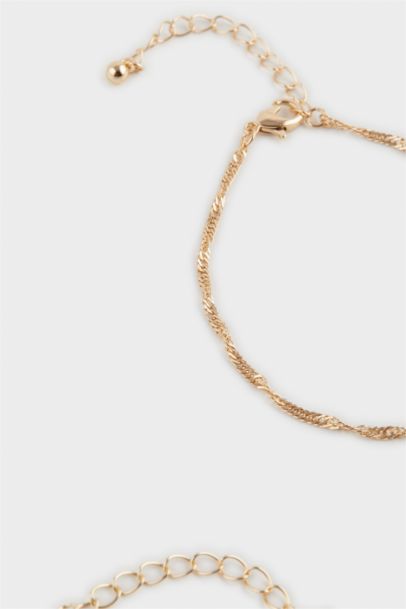 Woman 3 Piece Gold Bracelet