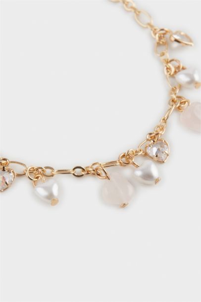 Woman 2 Piece Pearl Detail Bracelet