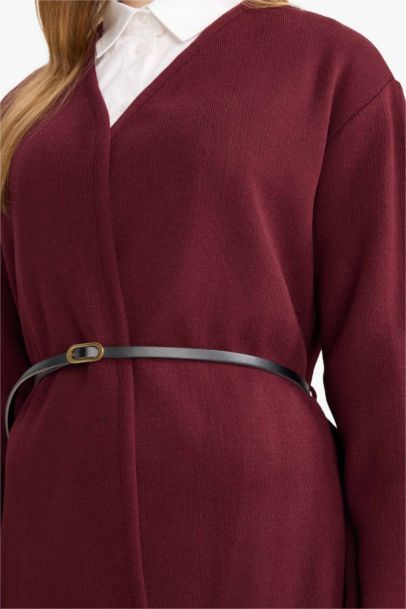 Cardigan en tricot à col en V Coupe ajustée