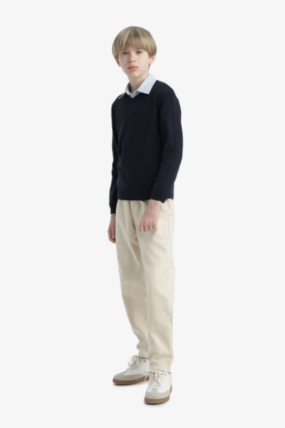 Okul V Yaka Triko Kazak Erkek Çocuk