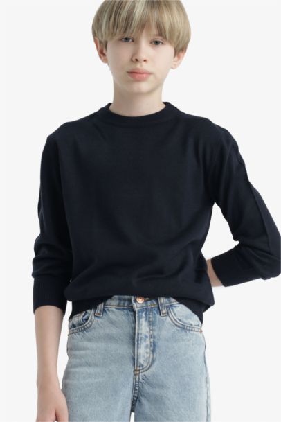 Boy Regular Fit V-Neck Pullover